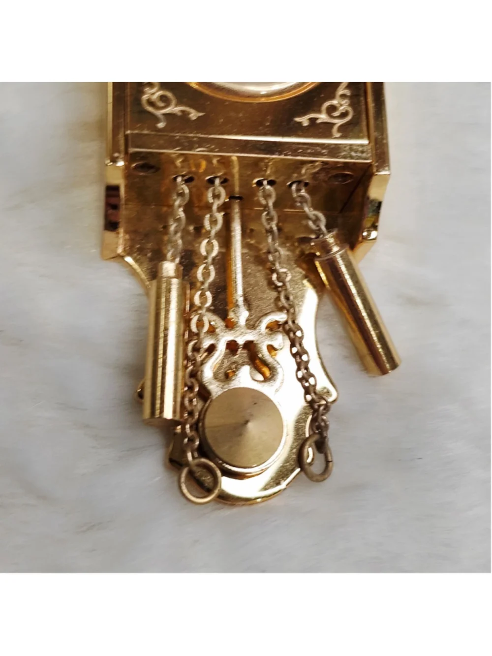 Bulova Alexandria B0532 Miniature Brass Wall Clock